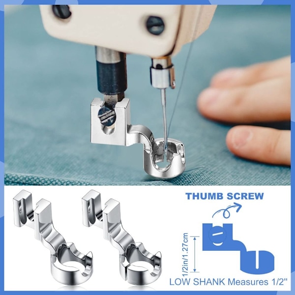 2 st Lågskafts Linjal Quilting Fot Fri Rörelse Set