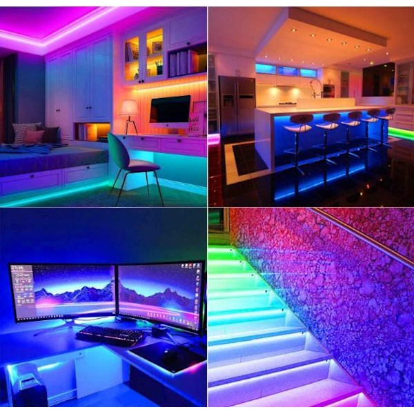 Flexibel 20m RGB LED-strip / Ljusslinga / LED-strip Bluetooth APP Multicolor multicolor