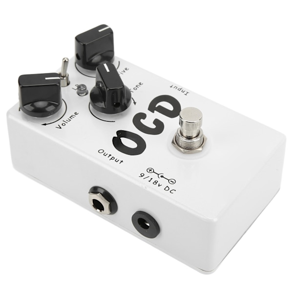 Gitar Effektpedal OCD Classic Overdrive Distortion Bærbart Instrumenttilbehør Hvit