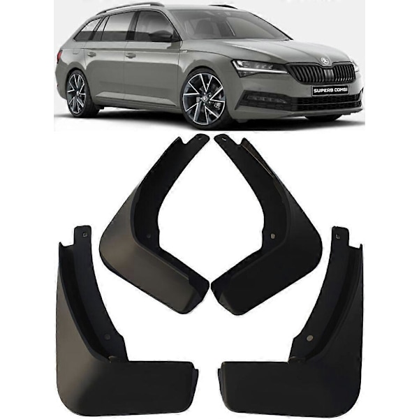 Original Stänkskydd Fram & Bak För 2015-2023 Skoda Superb Kombi