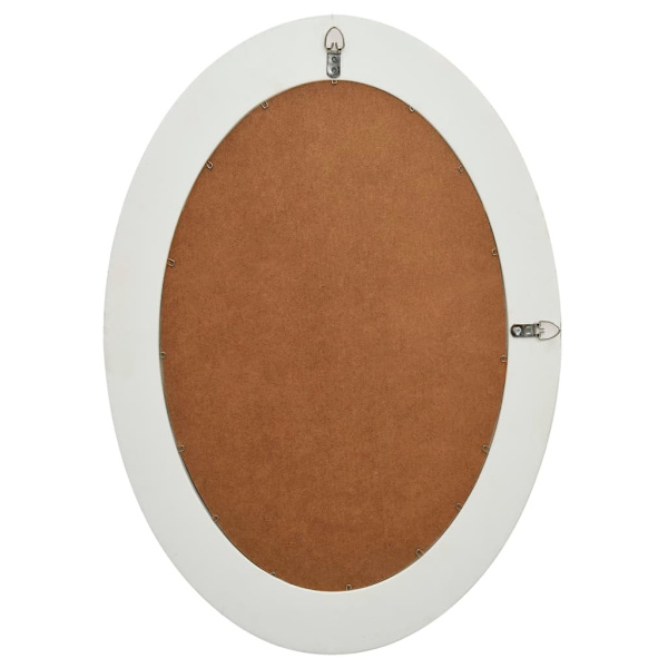 vidaXL Seinäpeili barokkityyli 50x70 cm valkoinen{qw} White Vit