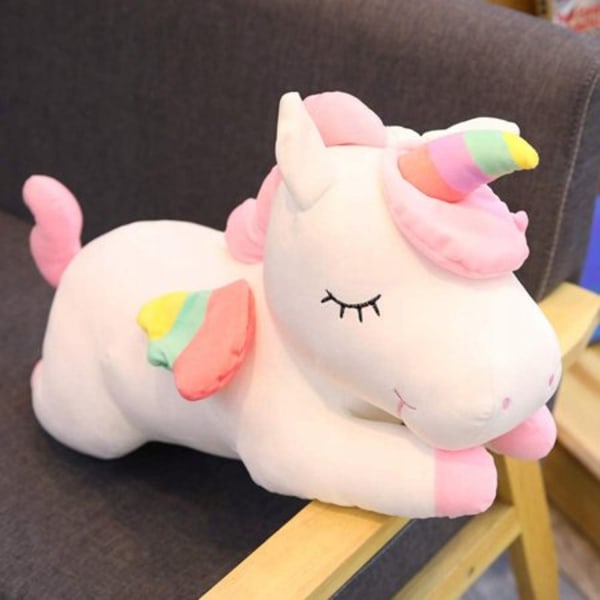 Unicorn plush toy holiday birthday gift toy gift white 30cm
