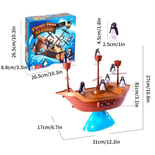 Black Friday 2023 Ship Game, Desktop Pirate Ship Penguin Game Barns Förälder-barn Interaktivt set Barns födelsedagspresent