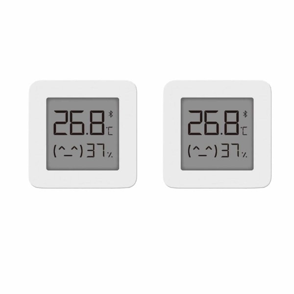 För Xiaomi Mi Hygrometer Digital termometer Bluetooth termometer Professionell luftfuktighet och temperaturmätare för inomhushem 2st