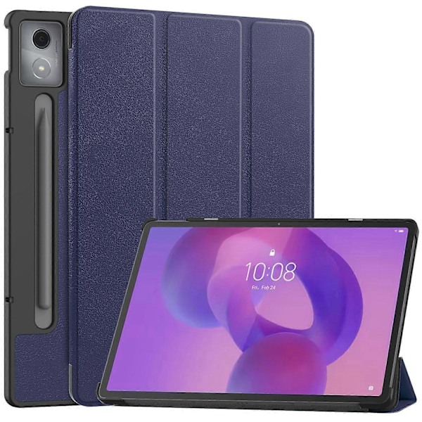 Fodral för Lenovo Idea Tab Pro Anti-Drop Läderställ Tablet Skydd - Grå Multicolo Multicolor Dark Blue