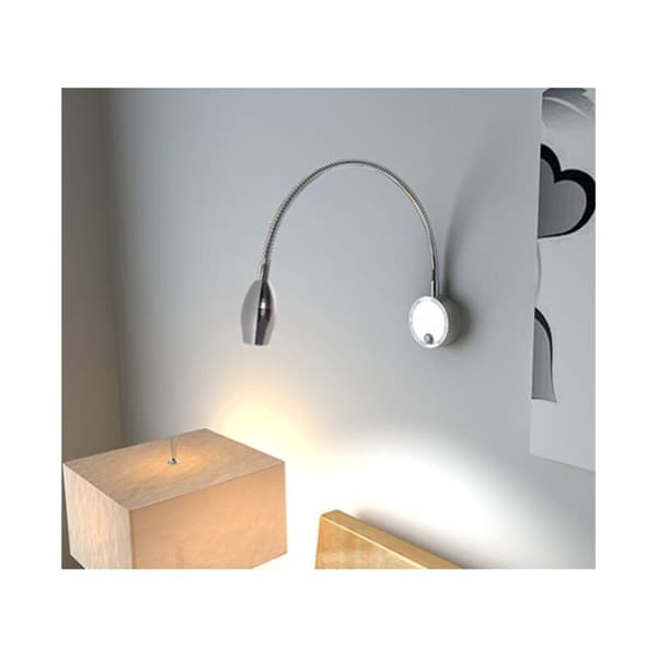 3W LED Sengelampe Læselampe LED Fleksibel Svane (Sort) Væglampe