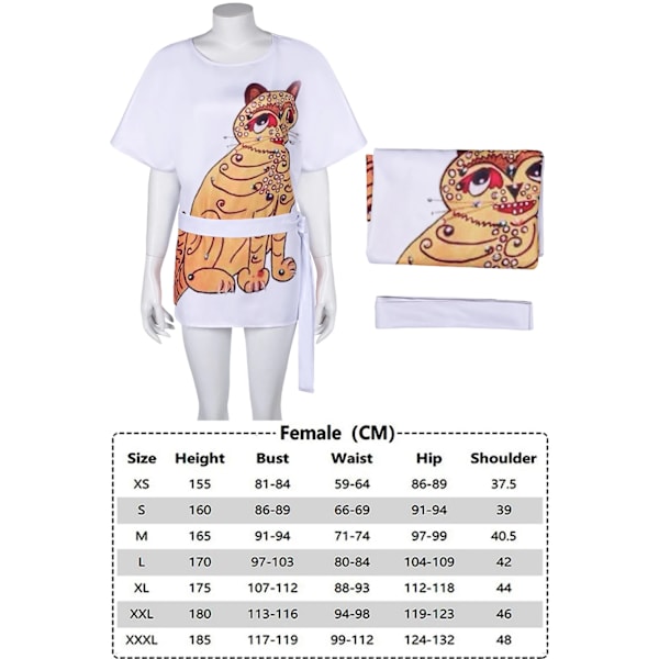 ABBA Kostume Cosplay Udklædning ABBA Pige Anni Agnetha Benny Bjorn Cosplay 70'er Kvinder Mænd Vintage Skjorte Halloween Karneval Kostume XL【HY】 XL Anni-Frid