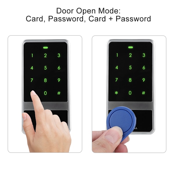 Beröringsknapp ID-kortsläsare Dörrlås med lösenord (Standard)