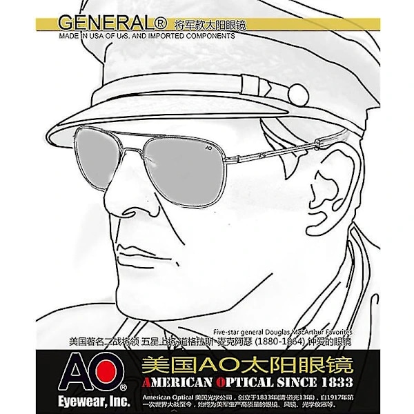 Aviator Pilot Aurinkolasit Miehille Naisille Vintage Designer American Army Military Optical Ao Aurinkolasit De Sol Masculino Hopea-Vihreä
