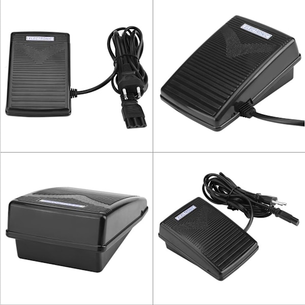 Symaskinpedal, symaskinpedal med ledning for hjemmebruk, kompatibel med Singer, JUKI, Husqvarna Viking, Elna, etc (EU)