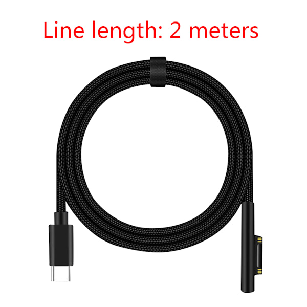 Type C magnetisk strømforsyning for hovedlader til Microsoft Surface Pro 3 4 5 6