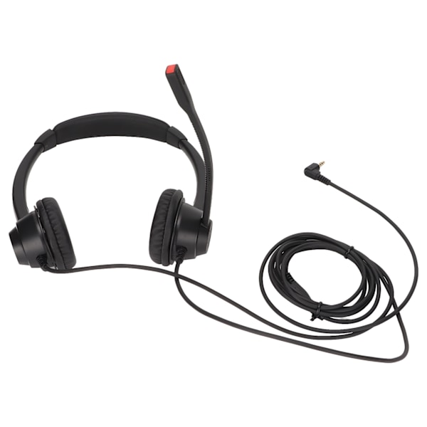 2.5mm Office Headset Dual Ear Telephone Headset with Noise Canceling Microphone for Telephone Sales Hospitals Banks