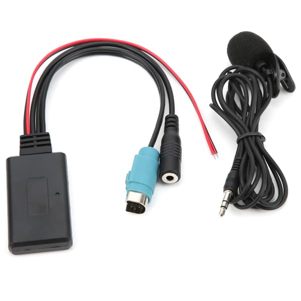 Bluetooth 5.0 AUX-kaapelisovitin mikrofonilla Alpine KCE‑236B CDA‑9852/E CDE‑9887/R{XW} -malleille