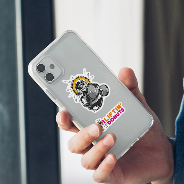 Sports Kreative Gym Stickers, Sæt med 50, Vandtætte og UV-resistente, Perfekte til Alle Dine Gadgets