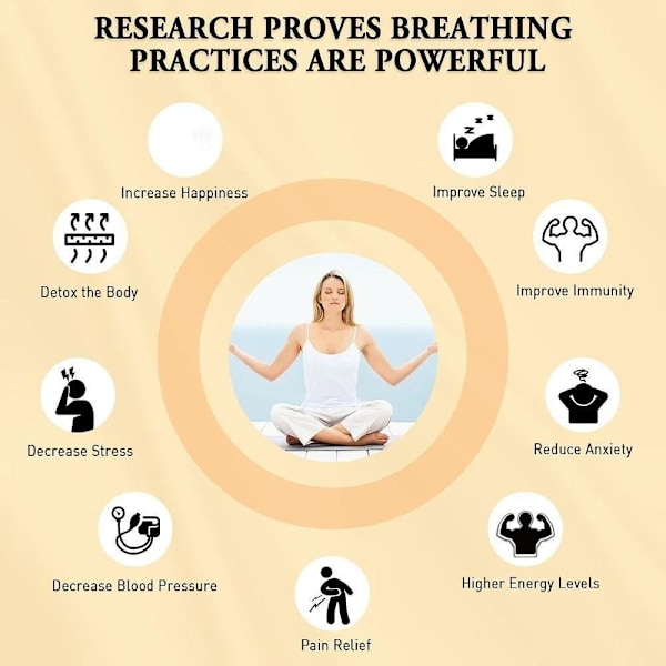 Mindful Breathing Halskæde Mindful Anapana Breathing Halskæde Multicolor