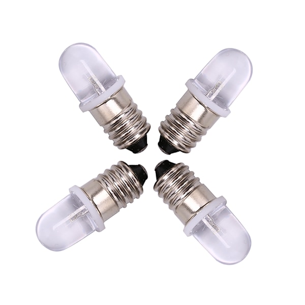 5 st E10 LED-lampor DC 3V 4.5V Instrumentlampa Indikatorlampa white DC4.5V