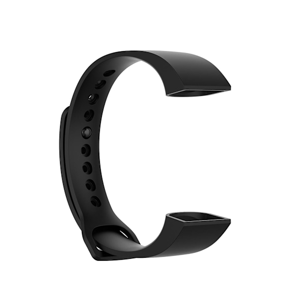 Urrem Kompatibel med Redmi/Kompatibel Xiaomi Mi Band 4c Tykkere Sikker Tpu Udskiftningsrem Smart Armbåndsur Armbånd Kaesi Black