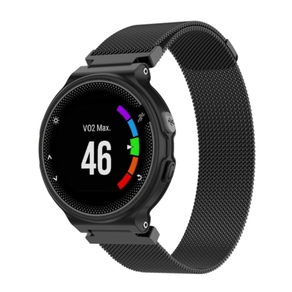 Milanese-ranneke Garmin Forerunner 235 -kelloon, 22 cm Black