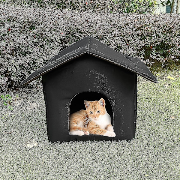 Udendørs Kattehule, Vandtæt Udendørs Kattehule, Indendørs Hundehus, Tyk Vandtæt Foldbar Kattelt, Vinter Varm Oxford Klud Herreløse Katte Skjul