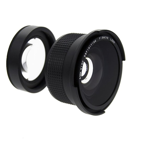 58mm Profesjonelt vidvinkelobjektiv makrodel 0,35x for makro