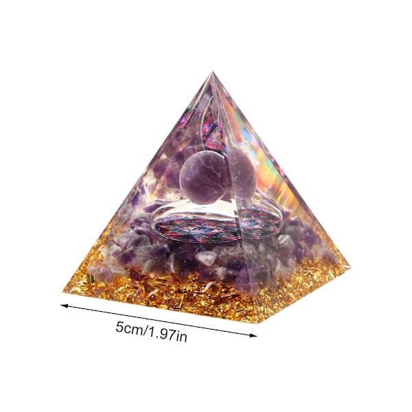 Ametystpyramide Krystallhealing Orgonitt Chakra Type2 - høy kvalitet Type2 Type2