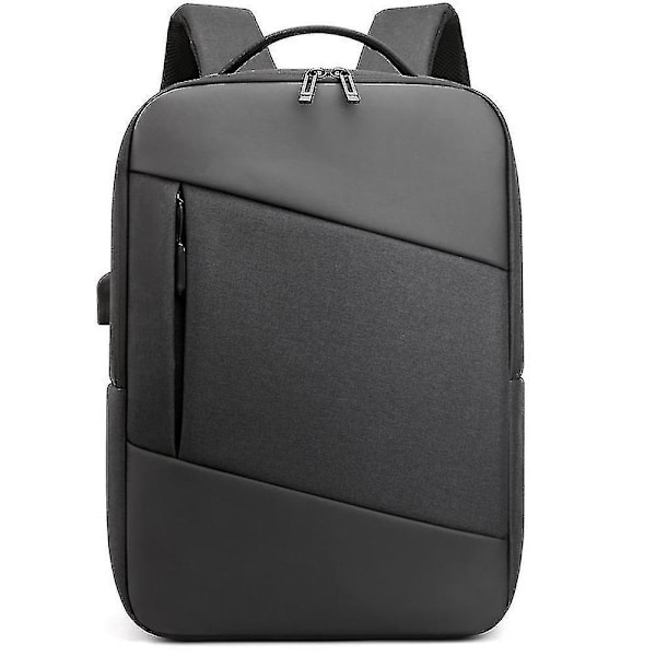 Large Capacity Computer Bag Business Commuter Backpack 15.6 Inch Laptop Bag (Black)