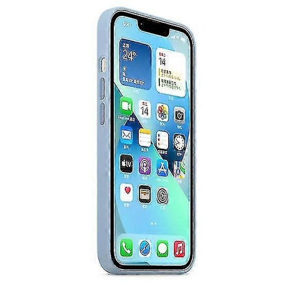 Silikonikuori MagSafella iPhone 13 -puhelimelle Blue Fog