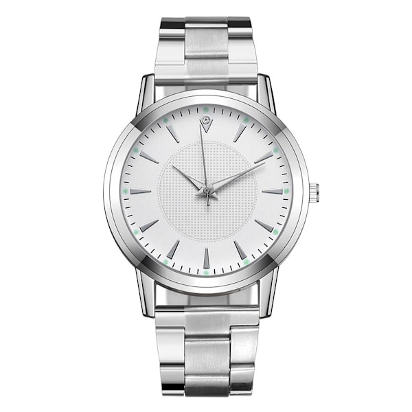 Watch Quartz Wristwatch WHITE MEN white