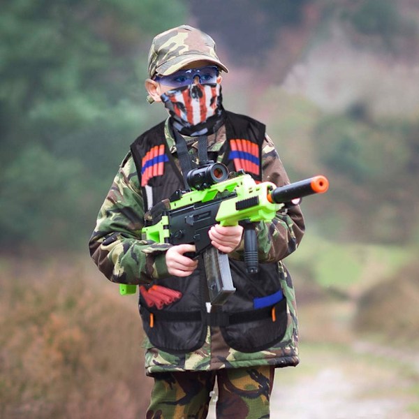 2 Tactical Vest Jacket Set Nerf N-Strike Elite -setti, Lasten Nerf-liivi, Tactical Vest -liivi, Nerf-tarvikesetti Lasten Tactical Vest -liivi 80 nuolen täyttöpakkauksella