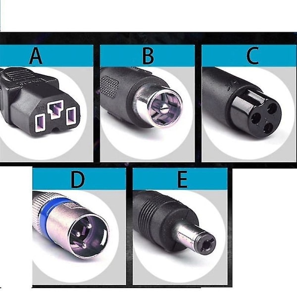 48v 2a litiumbatteri-oplader til elektrisk cykel scooter Balance bilopladning Oplader Power -e