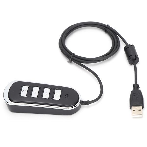 Adapter för callcenter-headset, 3,5 mm hona till USB hane, trådbunden
