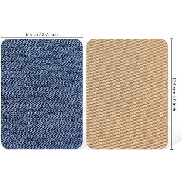 26 stk. (9,5x12,5 cm) Strygemærker Firkantede Strygemærker Strygemærker Reparationskludesæt Strygemærker {XW}