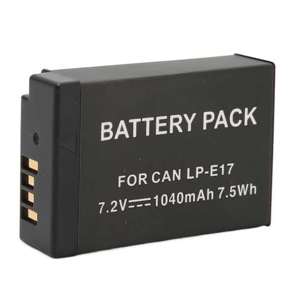 LP E17 batteri - intelligent høj kapacitet 1040mAh erstatning til 200D II R10 RP 750D M6mark2 800D 850D 77D 760D M3 M5 ++