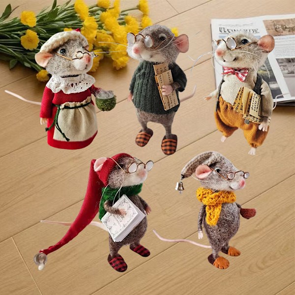 Filtet Muse Kit Håndlagde Filtmus Jule Filtmus【HY】 C fulfillment