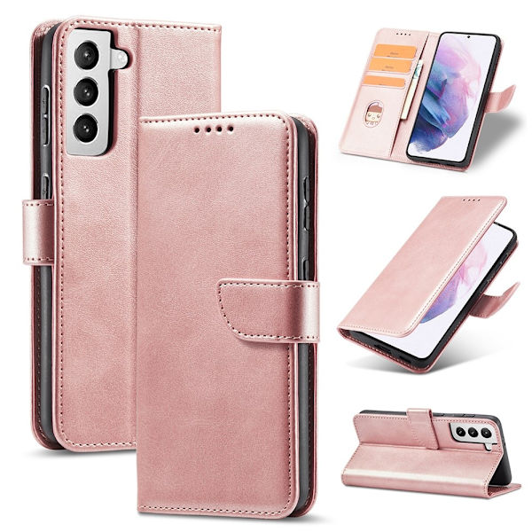 Samsung Galaxy S21 - Lompakkokotelo - Ruusukulta Ruusukulta{qw} Roséguld Roséguld
