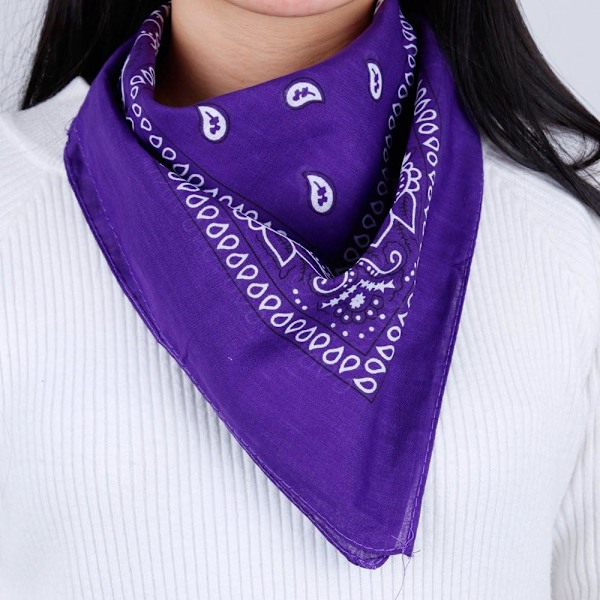 12 st 12 färger 54*54cm Pack Bandana Scarf Unisex Näsduk,