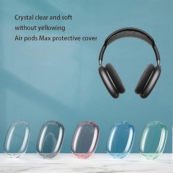 Passer til Airpods Max Egnet til Airpods Max Etui Kompatibel med Airpods Max transparent