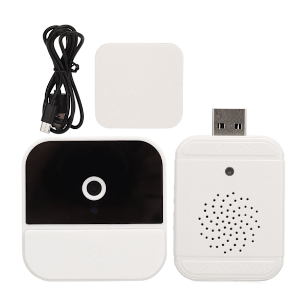 Wireless WiFi Video Doorbell Camera 1080P HD Smart Wifi Video Doorbell with Two-Way Voice Night Vision HD Wide Angle Lens Cloud Storage Playback