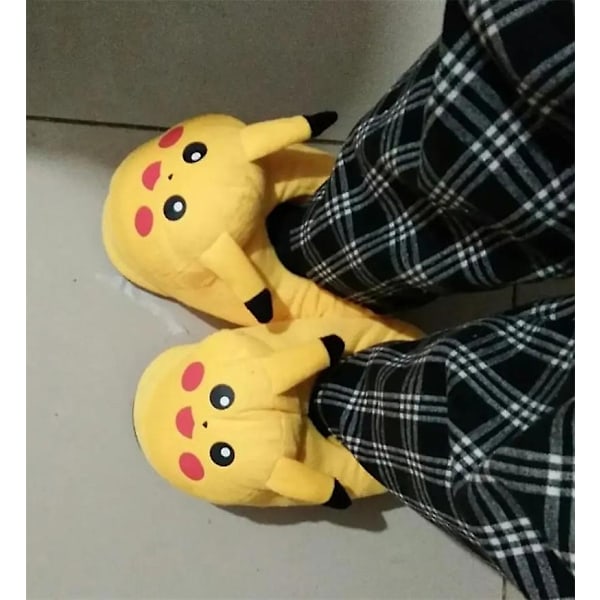 Pikachu Söta Roliga Plyschtofflor för Vuxna 36-43 WELLNGS 36-37
