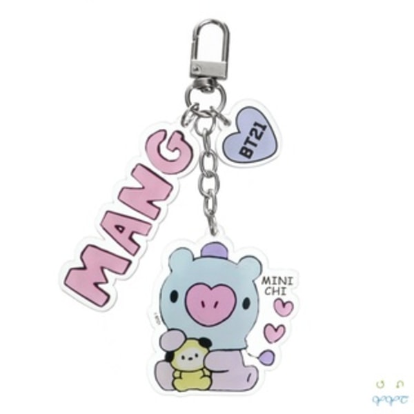 Discareful CHIMMY BTS Akryylinen Avaimenperä Laukkuun Ripustettava BT21 Uudet Asusteet TATA COOKY RJ - varastossa cookie