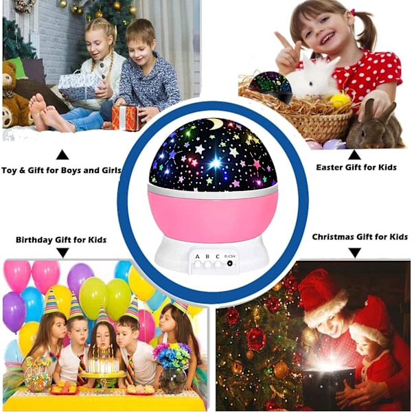 Stjärnprojektor för Leksaker till Flickor 3-8 År Gamla Julgåvor till Pojkar 4-7 År Gamla Sinnestimulerande Leksak Födelsedagspresenter Strumpfyllnad för Barn