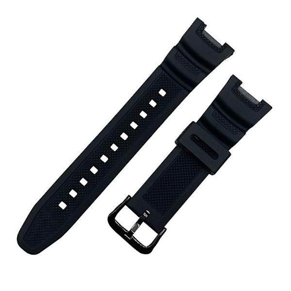 Justerbar silikonarmbånd for Casio SGW-100-serien Black