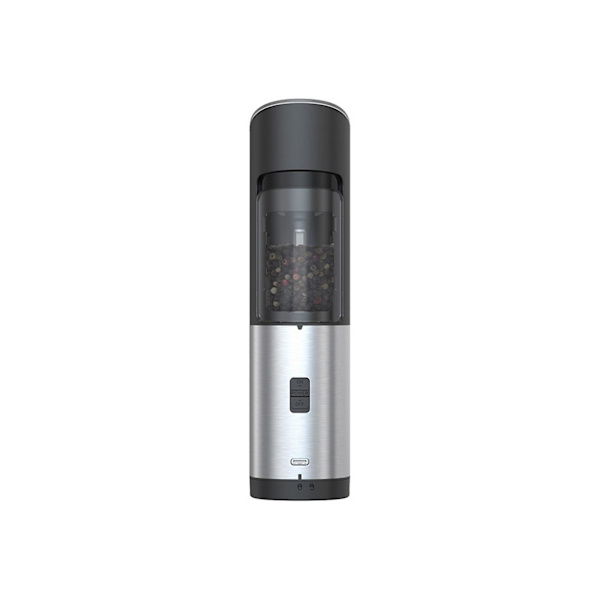 2PCS Elektrisk Salt- och Pepparkvarn Kök Automatisk Kvarn Kryddkvarn