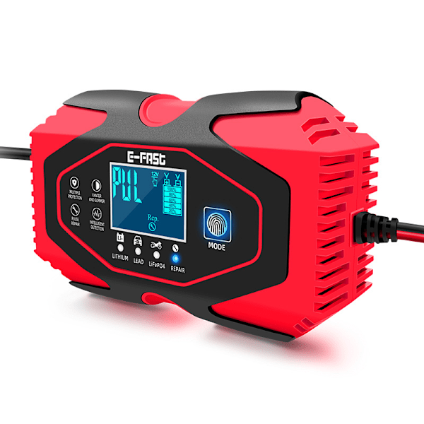 Bilbatterioplader 12V24V litiumbatterioplader er velegnet til opladning af bil- og motorcykelbatterier