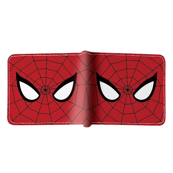 Marvel Deadpool Spiderman Superhjälte Myntbörs PU Plånbok Barn Pojkar Flickor Tecknad Kort Vikbar ID-Korthållare Plånbok Gåva {Db} A