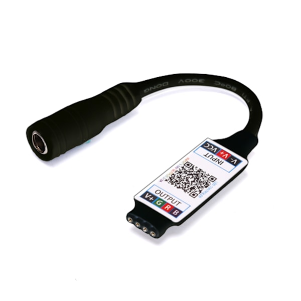 Wifi Bluetooth-styring DC 24V Lysstripe-styring Black