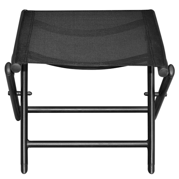 Foldbar Fodskammel Aluminium 41x49,5x38 cm Sort - vidaXL Sort Black Black