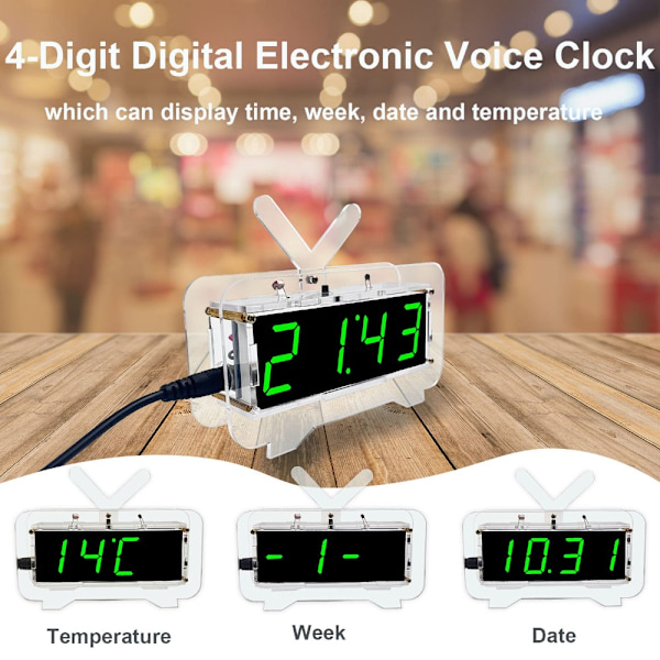 Elektronisk stemmeur DIY-sæt elektronisk alarm