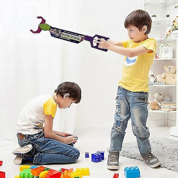 Interaktiv Leksak Griparrobot Hand Griparrobotarm Räckvidd Gripklo Gripleksak För Barn Hand-Öga Koordination Lek Kul purple