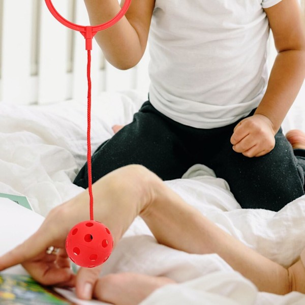 1kpl Lasten Hyppypallo Punainen - Hyppypallolelusetti Heittopallosetti Kuntoilupelit Pojille ja Tytöille red